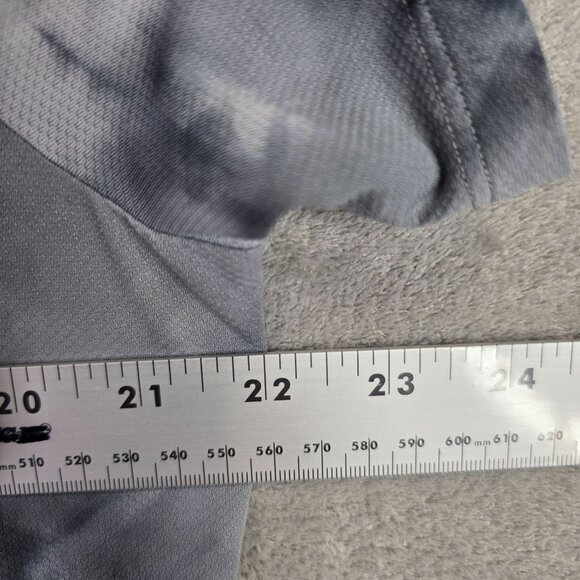 Mens Lululemon Gray Tie-Dye Performance Shirt Short Sleeve Crew Neck Size L - Picture 5 of 7